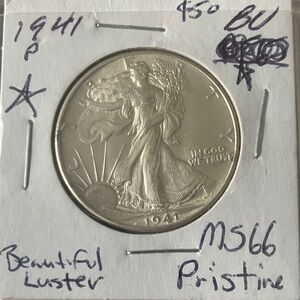 1941 Walking Liberty Half Dollar Coin